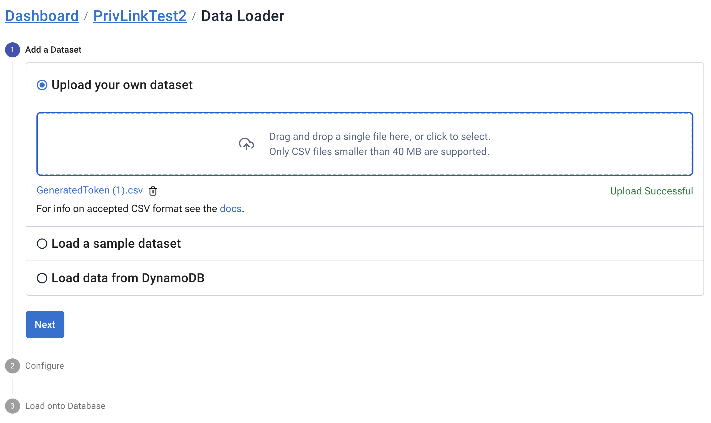 Astra Data Loader with CSV upload option