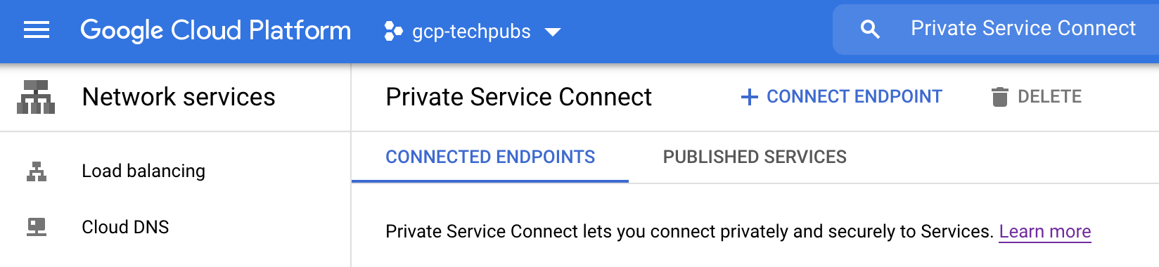 Google Cloud Private Connect Service with no endpoint created yet