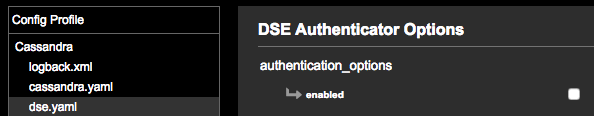 Authentication disabled in dse.yaml