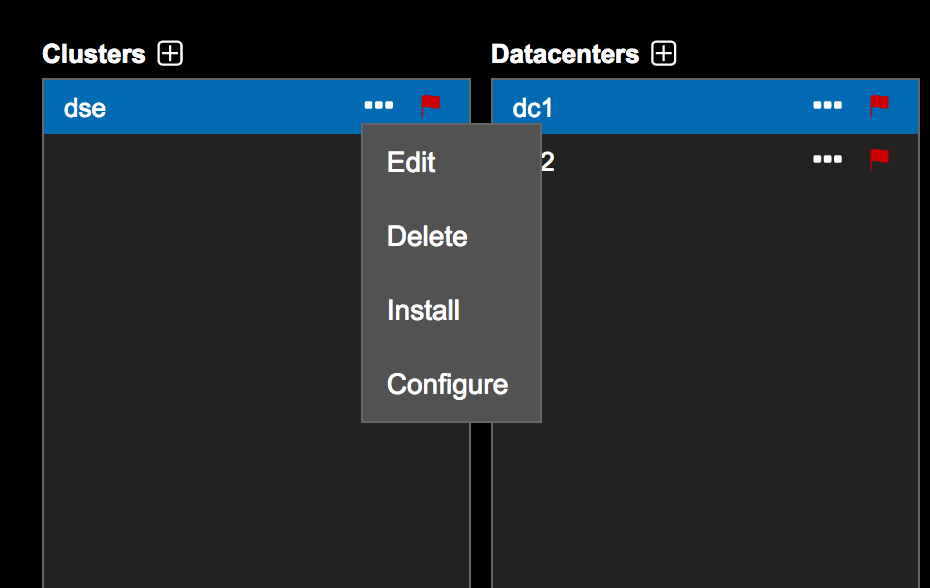 Select the install job from the More menu