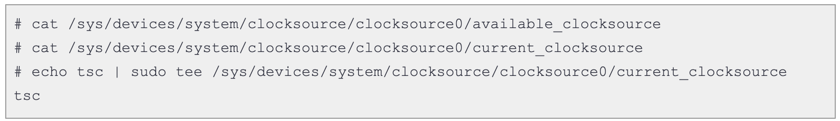 System clocks setting