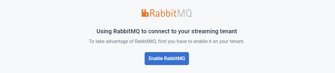 Astra Streaming enable RabbitMQ