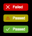 Best Practice Rule scan status legend