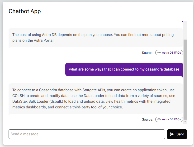 Chatbot app